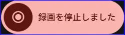 Google Meet録画の停止表示